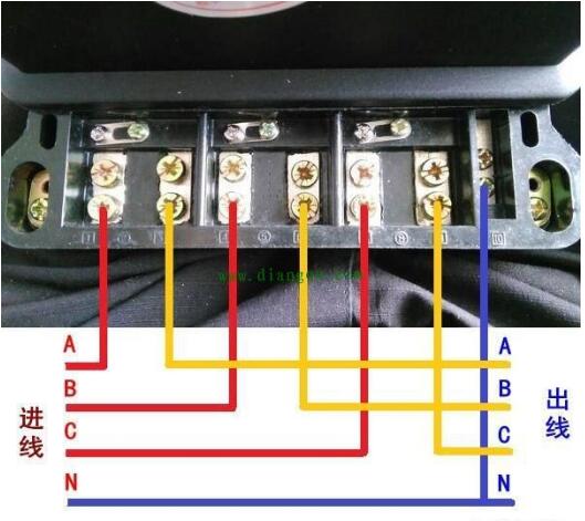 威勝電表DTSD341-MB3三相四線直能式電能表怎么接線？