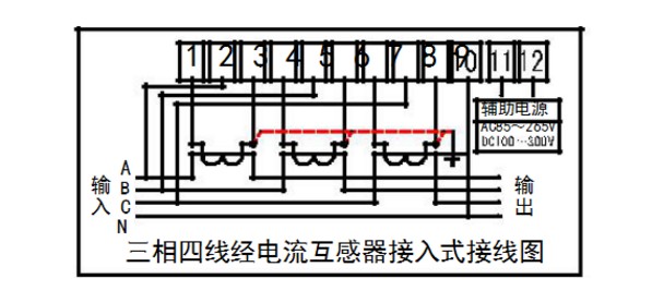 深圳航天泰瑞捷DTZ876電流超過(guò)100A加互感器是怎么接線的？