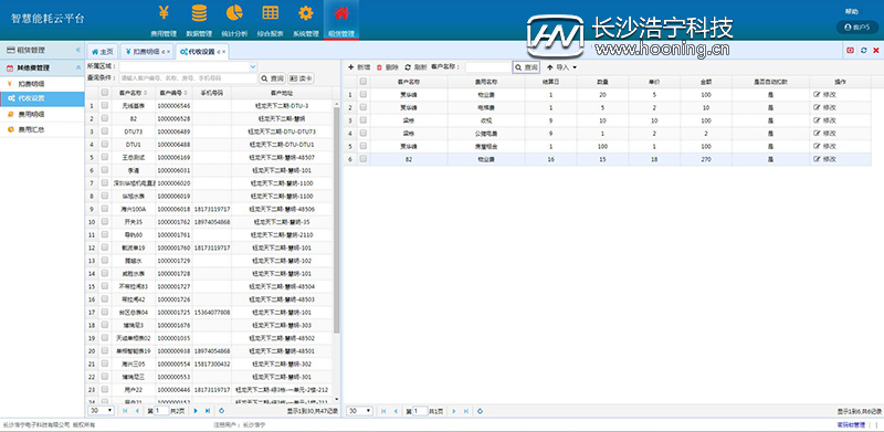 浩寧遠(yuǎn)程預(yù)付費抄表系統(tǒng)后臺展示：租賃管理篇